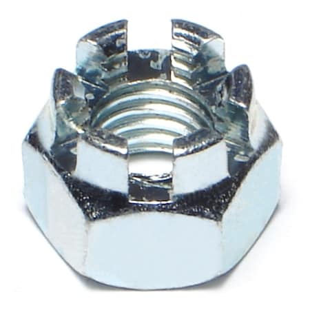 Midwest Fastener 12mm-1.75 Zinc Plated Class 8 Steel Coarse Thread Castle Nuts 8PK 76224